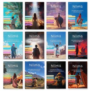 Les couvertures des 12 derniers numéros de Niima, du n°31 au n°42